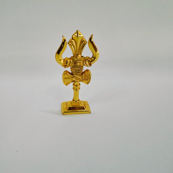 Metal Heavy Golden Trishul - Big