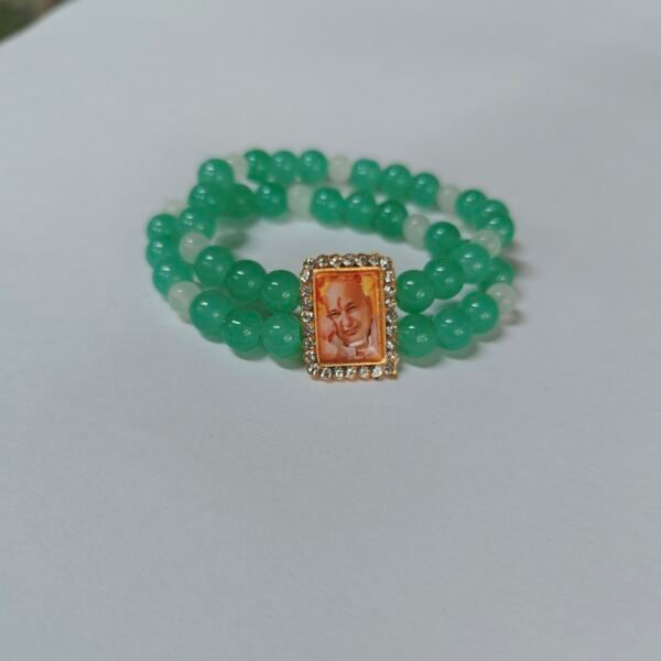 Guru Ji Bracelets - Double Layered - Green - Image 3