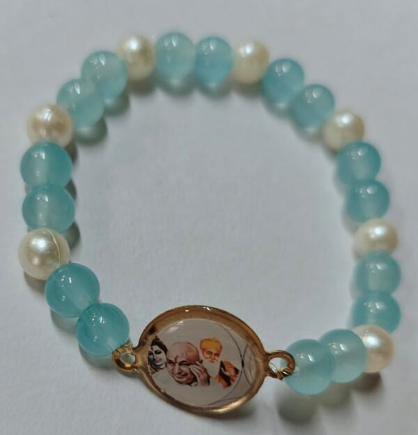 Guru Ji Bracelet - Single Layered - Light Blue
