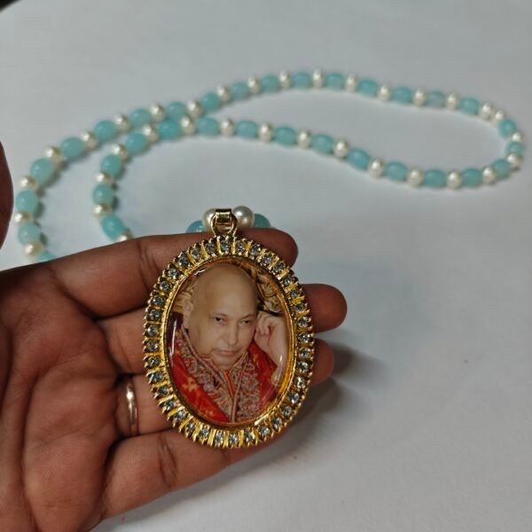 Guru Ji Mala - White and Blue - Image 3